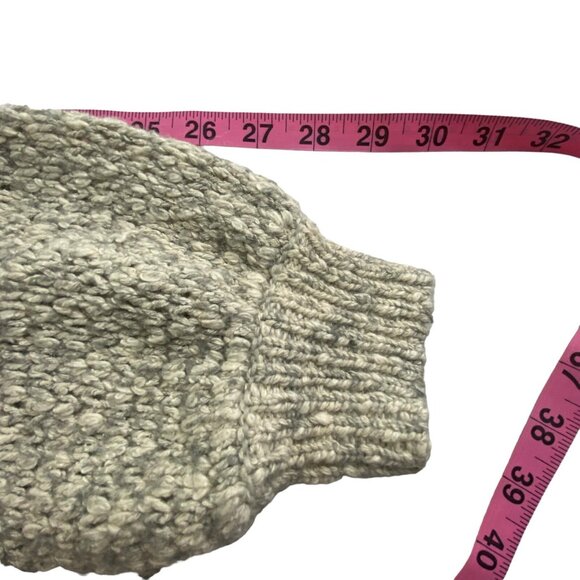 MADEWELL Women Baez Pullover Sweater Crew Neck Chunky Sz XL Gray Casual 90-3 - Picture 7 of 11